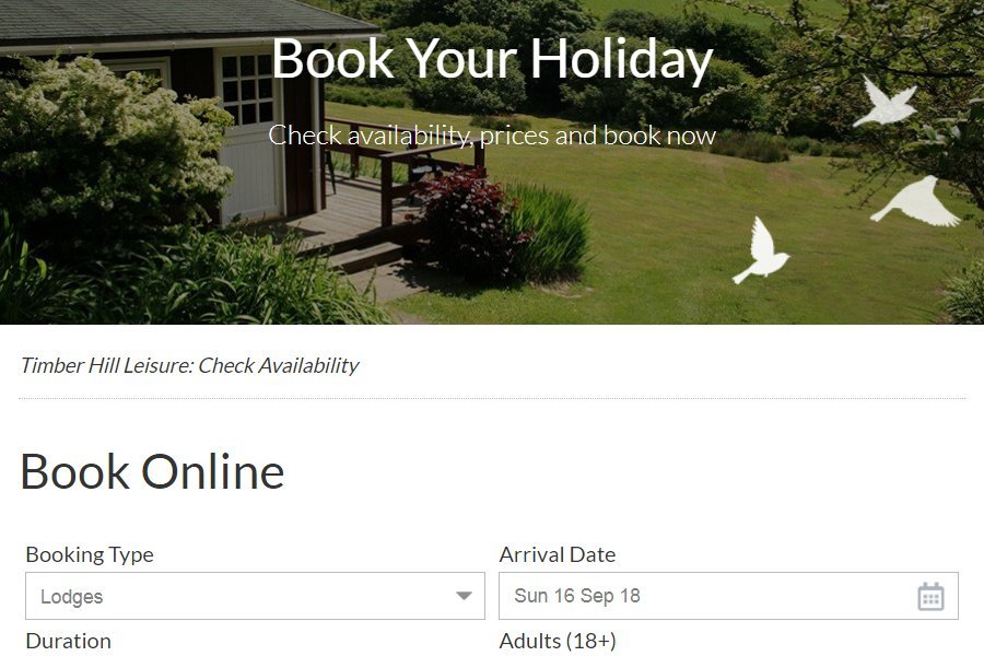 Online booking CampManager