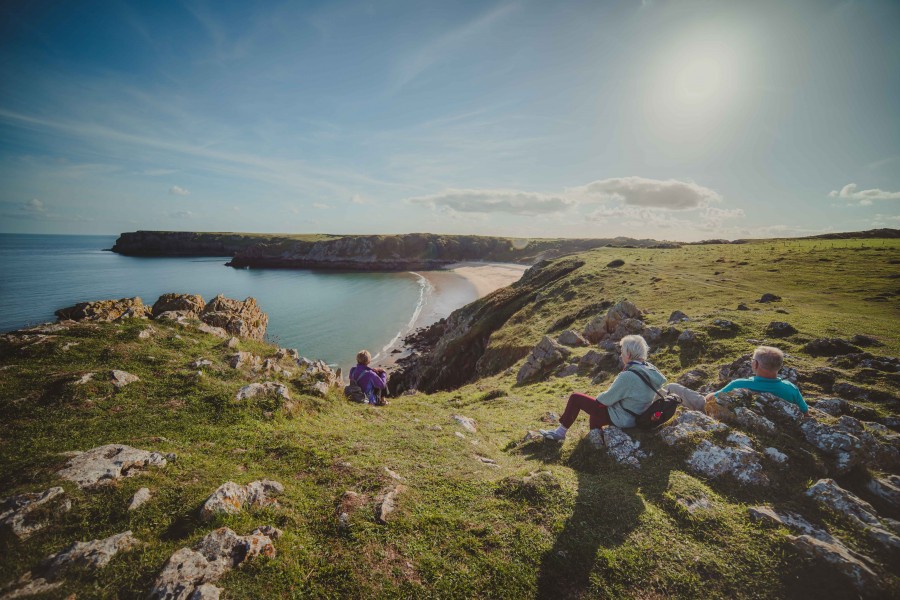 Pembrokeshire Coast Path Barafundle Bay