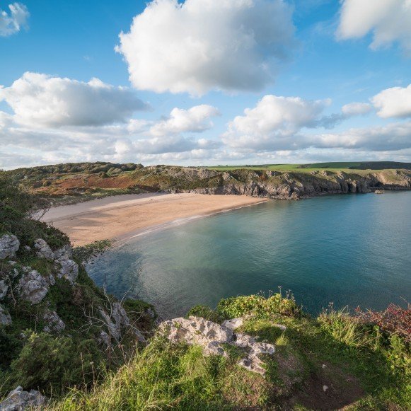 Barafundle Bay Beach Beautiful Views Coast Path